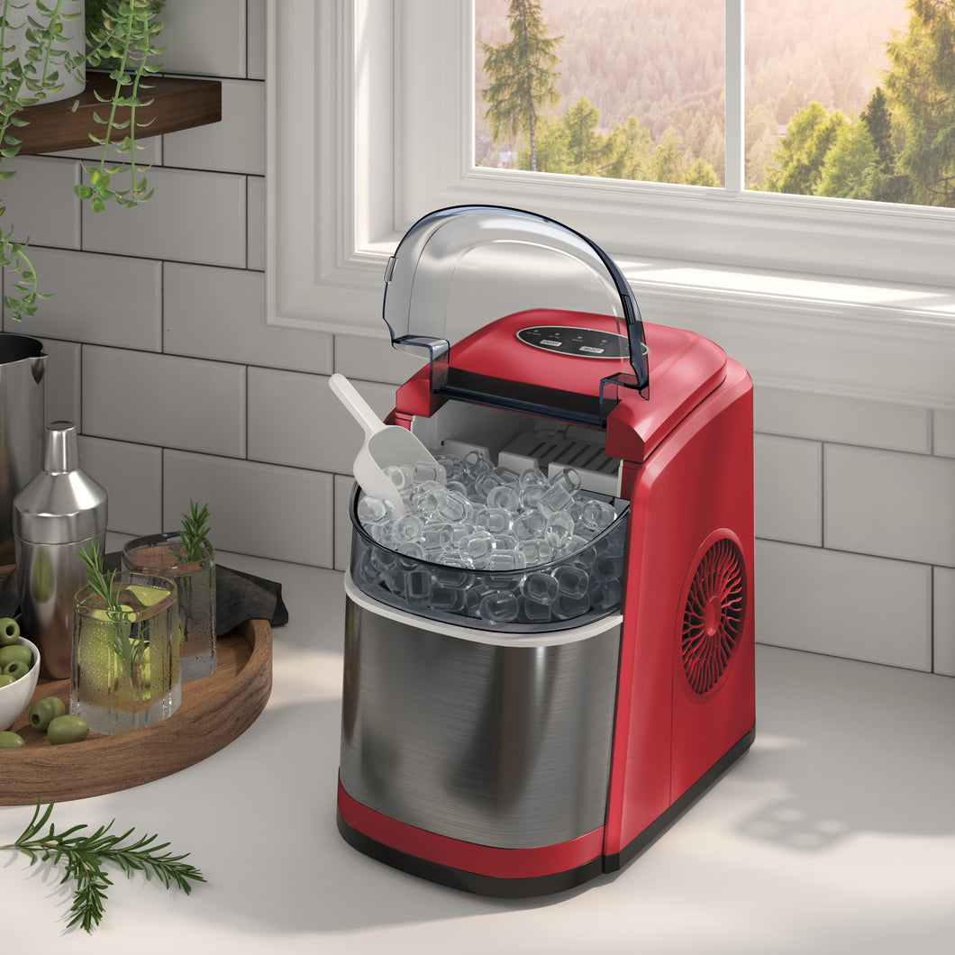 Electric Ice Making Machine Portable Ice Maker Countertop Stainless Steel