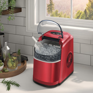 Electric Ice Making Machine Portable Ice Maker Countertop Stainless Steel