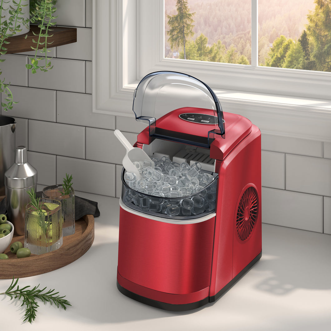 Electric Ice Making Machine Portable Ice Maker Countertop Stainless Steel