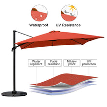Load image into Gallery viewer, 10ft Offset Rectangular Cantilever Patio Umbrellab