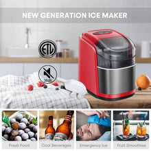 Load image into Gallery viewer, Electric Ice Making Machine Portable Ice Maker Countertop Stainless Steel